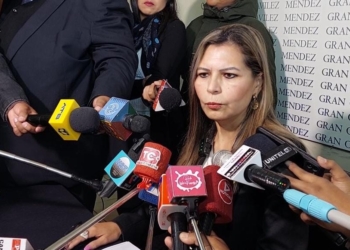 La fiscal departamental de Tarija, Sandra Gutiérrez.