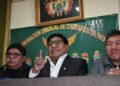 Lucio Gómez, secretario ejecutivo de la Confederación Sindical de Choferes de Bolivia