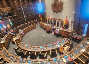Sesión de la Cámara de Senadores.