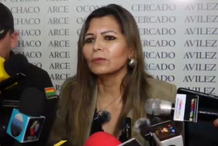 La fiscal departamental de Tarija, Sandra Gutiérrez.