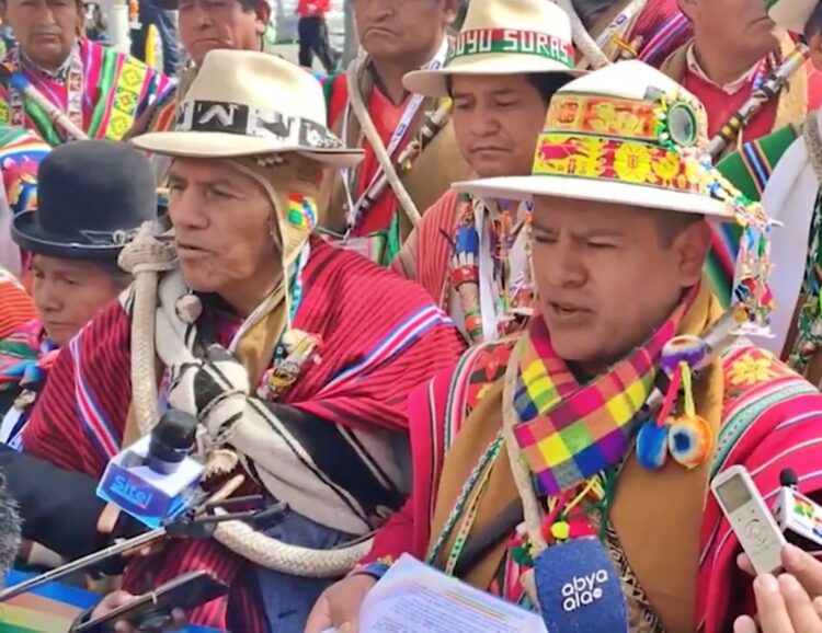 El Jiliri apu mallku de Conamaq, Ramiro Jorge Cucho.
Archivo