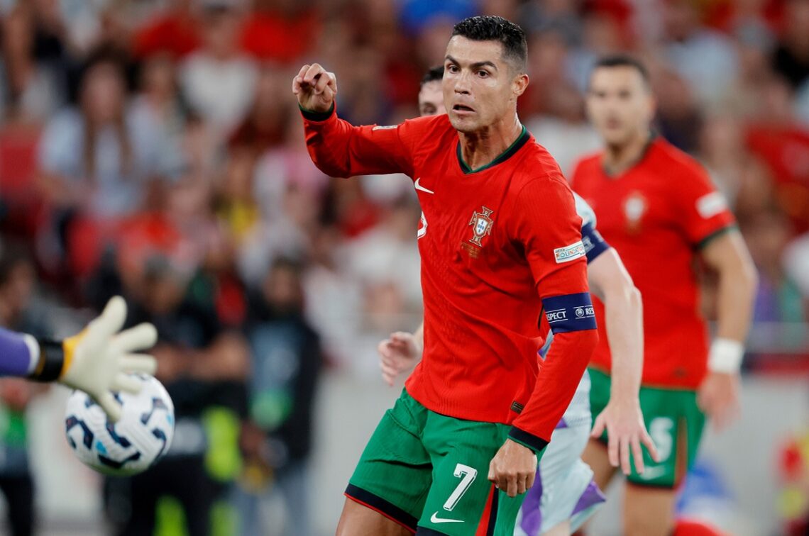 Cristiano Ronaldo con la casaca de Portugal