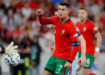 Cristiano Ronaldo con la casaca de Portugal