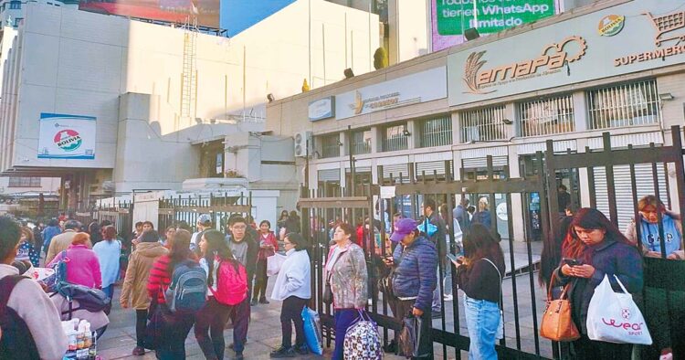 Una sucursal de Emapa en el centro paceño. Foto: Archivo.