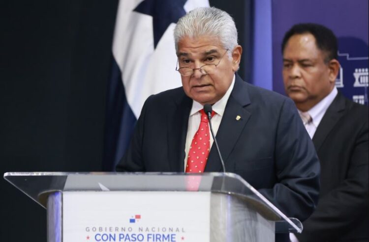 El presidente de Panamá, Juan Raúl Mulino