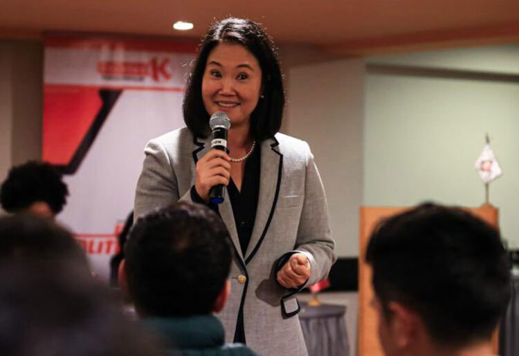 Keiko Fujimori, candidata a presidenta en Perú. Foto. RRSS