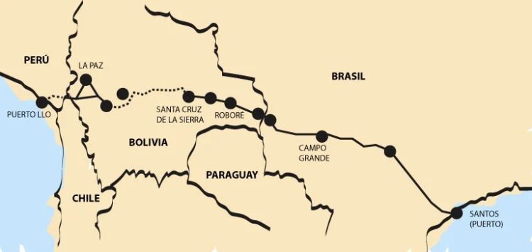 La ruta original contempla pasar por Bolivia. Foto: Archivo.