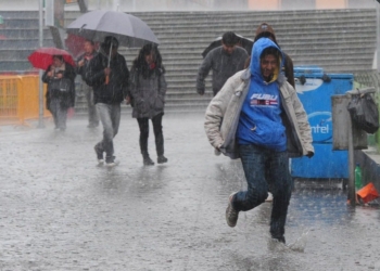 Las lluvias en cinco departamentos serán continúas hasta el 27 de este mes.