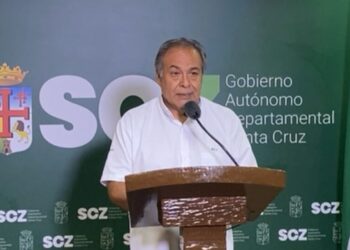 El director del Sedes de Santa Cruz, Jaime Bilbao, brindó la información. Foto: Captura Gobernación de Santa Cruz.