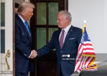 Donald Trump se reunió con el rey jordano, Abdalá II