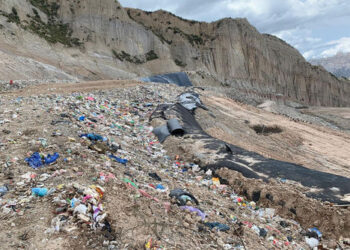 La imagen muestra la cantidad de basura en la celda 11 del relleno sanitario de Alpacoma.