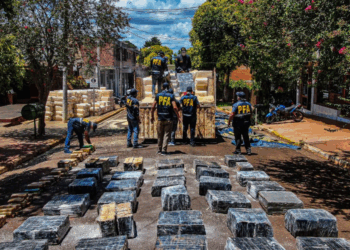 La droga incautada por la Policía Federal de Argentina.