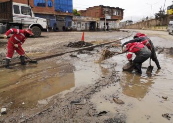 Las lluvias causaron emergencias en El Alto y otros puntos del país. Foto: GAMEA.