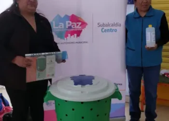 En el mercado Camacho de La Paz implementan el primer sistema de compostaje.