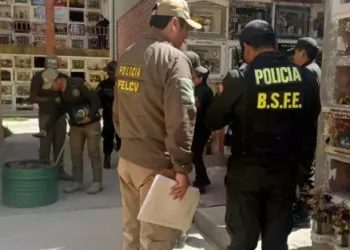 La policía realizó el levantamiento del feto.