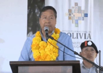El presidente Luis Arce en Tarija.