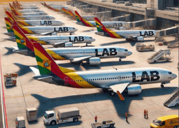 Aviones del Lloyd Aéreo Boliviano, según la IA.