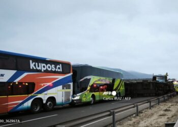Hubo un choque en cadena