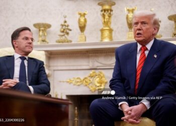 Trump se reunió con al secretario general de la OTAN, Mark Rutte