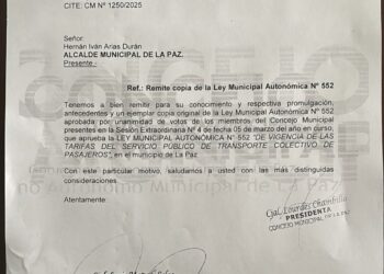 Seis concejales aprobaron la ley de revocatoria sobre el incremento de pasajes del autotransporte.