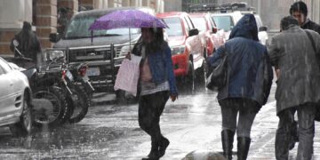 Las lluvias son constantes en La Paz. Foto: Archivo La Razón.
