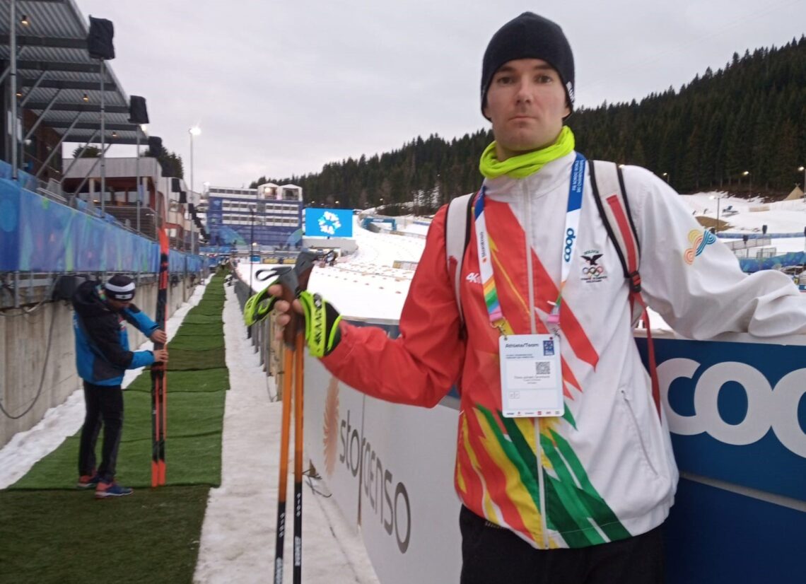 El representante finlandés-boliviano Timo Grönlund en una prueba anterior.