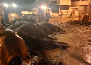 El cauce del río Arumtaya se desvió debido a una intensa lluvia.