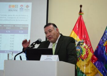 El director del INE, Humberto Arandia, en conferencia de prensa pasada.