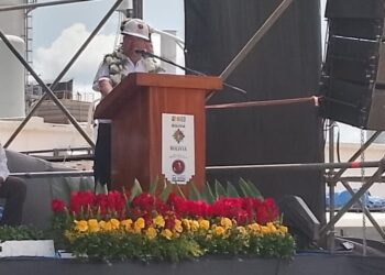 El presidente Luis Arce durante la inauguración del Mutún.