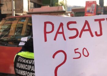 La nueva tarifa que los choferes buscan imponer en La Paz.