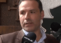 El vicepresidente del Comité pro Santa Cruz, Agustín Zambrana, antes de ingresar a una reunión.