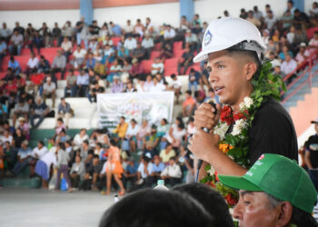 El 15 de marzo, Andrónico Rodríguez en un congreso de productores en Yapacaní, el 15 de marzo.