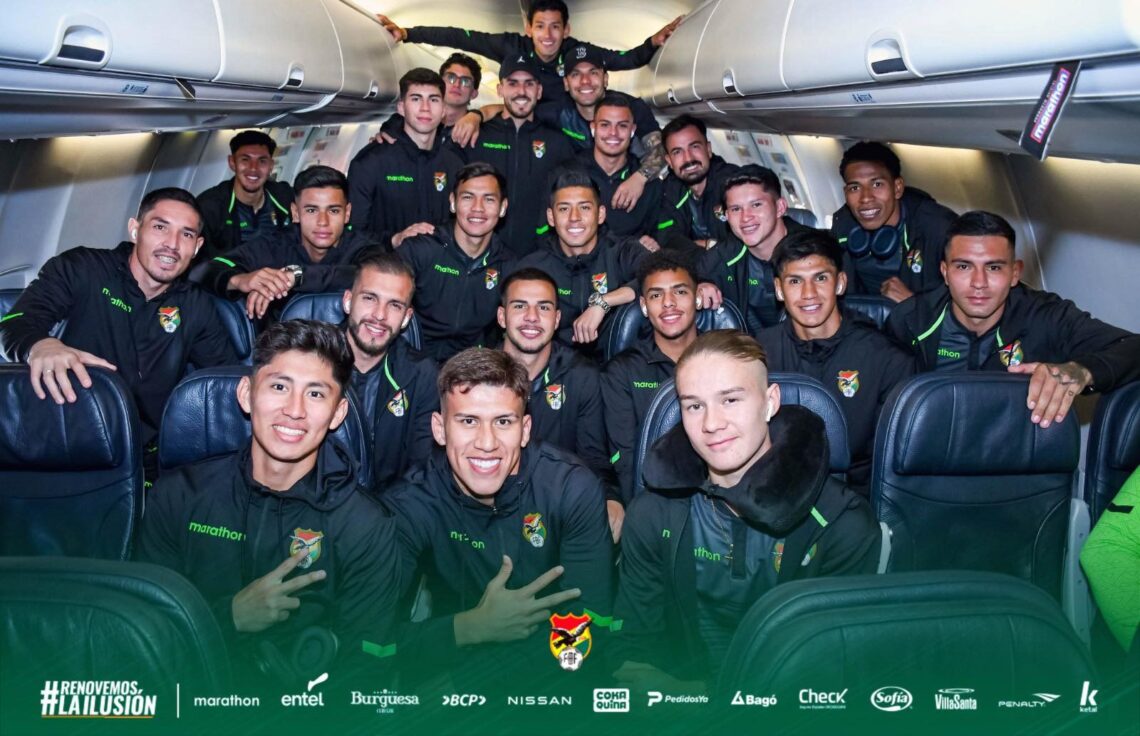 Los jugadores de la selección boliviana ya están en Lima