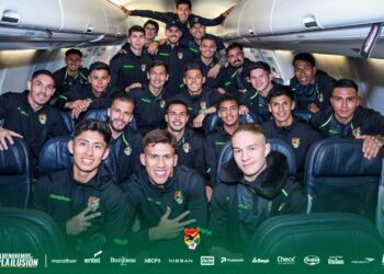 Los jugadores de la selección boliviana ya están en Lima