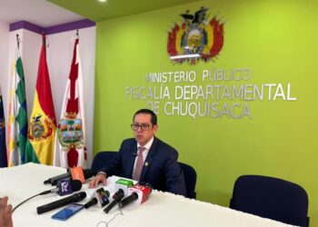 El fiscal departamental de Chuquisaca, Mauricio Nava Morales. Foto: Fiscalía.