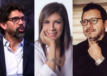 Henry Medina, Elena Hurtado e Iván Dorado en Piedra, Papel y Tinta