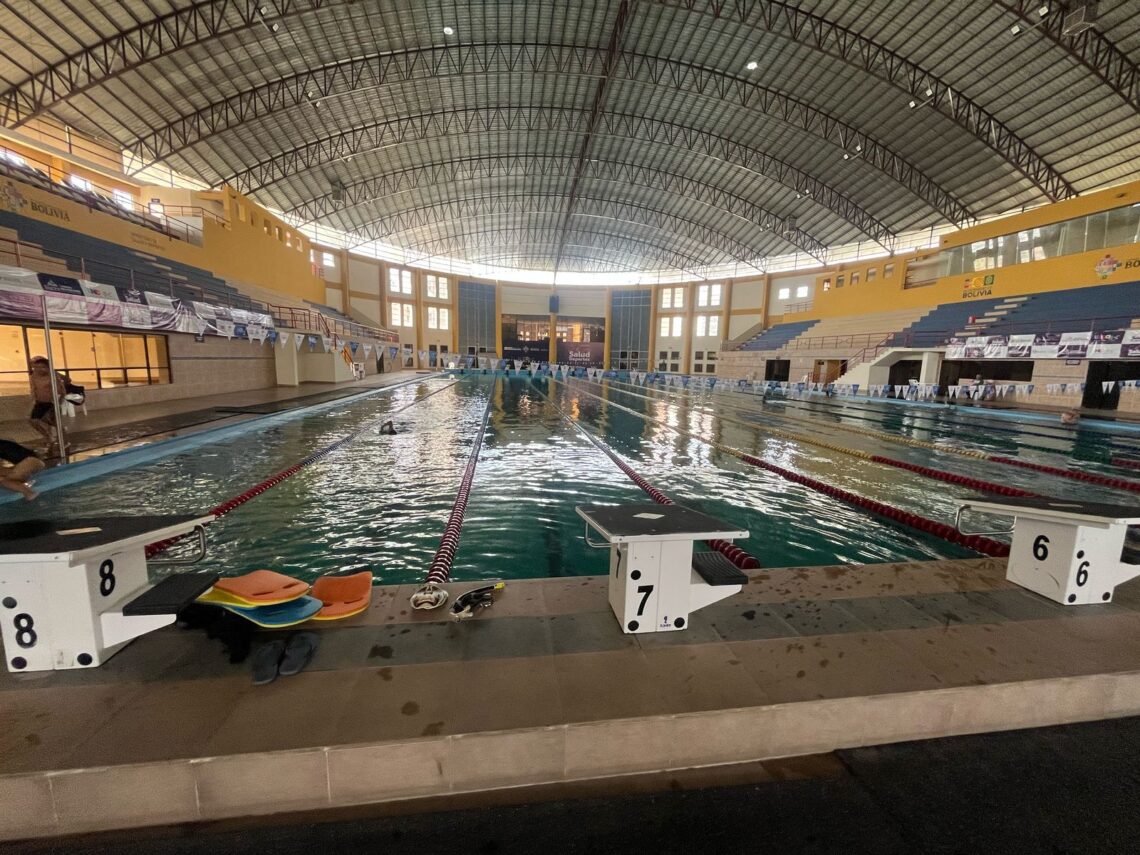 Una toma general de la piscina de Sucre, donde se cumplirá uno de los nacionales.