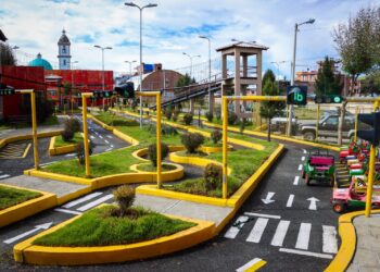 El parque vial Juancito Pinto. Foto: GAMEA.