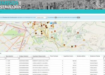 La Alcaldía de La Paz tiene un enlace digital para informarse sobre la legalidad de las construcciones.