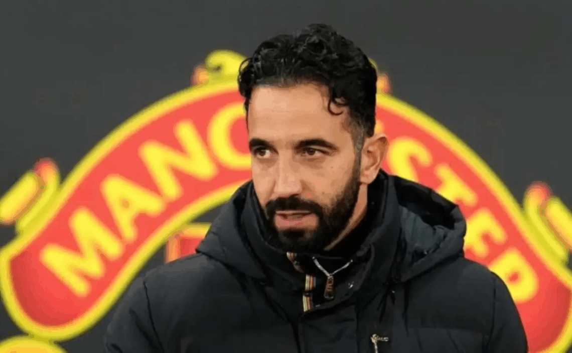 Ruben Amorin en instalaciones del Manchester United