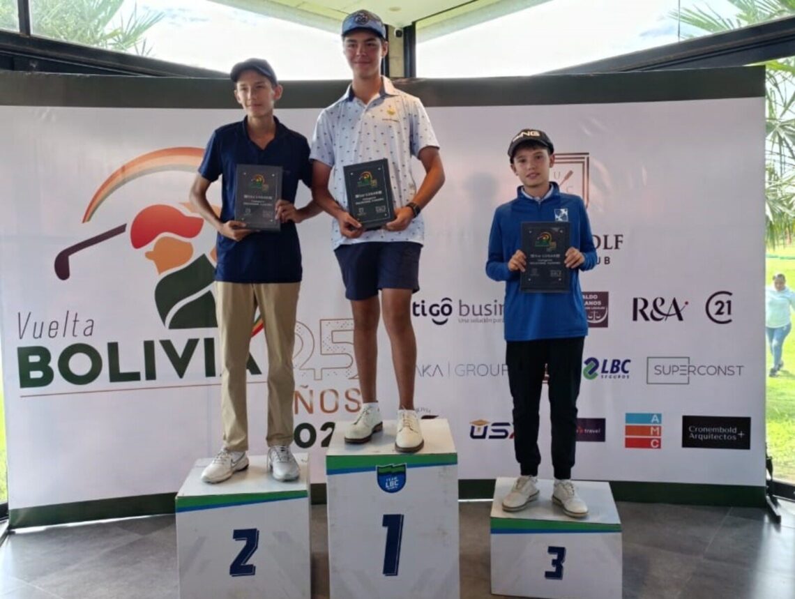 El campeón Vicente Quiroga en el podio