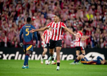 Athletic Club cuando eliminó a la Roma en San Mamés