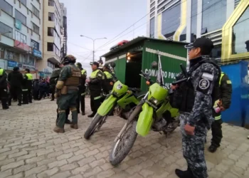 La Policía lanzó el plan de seguridad ciudadana en la Ceja de El Alto tras el hecho. FOTO: GAMEA