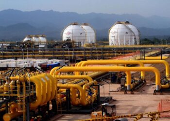La producción de gas en el país.