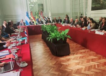 Reunión de cancilleres del Mercosur.