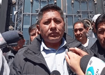 El representante de los transportistas, Limbert Tancara. Foto: Archivo.