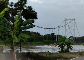 El puente colapsado
