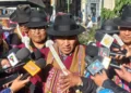 El dirigente campesino David Mamani.