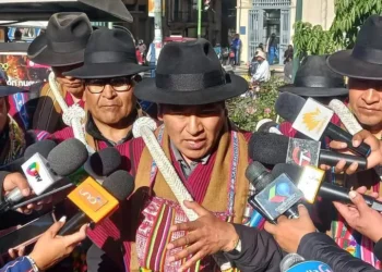 El dirigente campesino David Mamani.