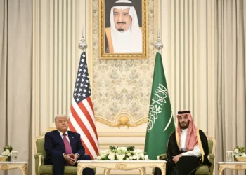 El príncipe heredero saudí, Mohamed bin Salmán, recibió a Trump / AFP